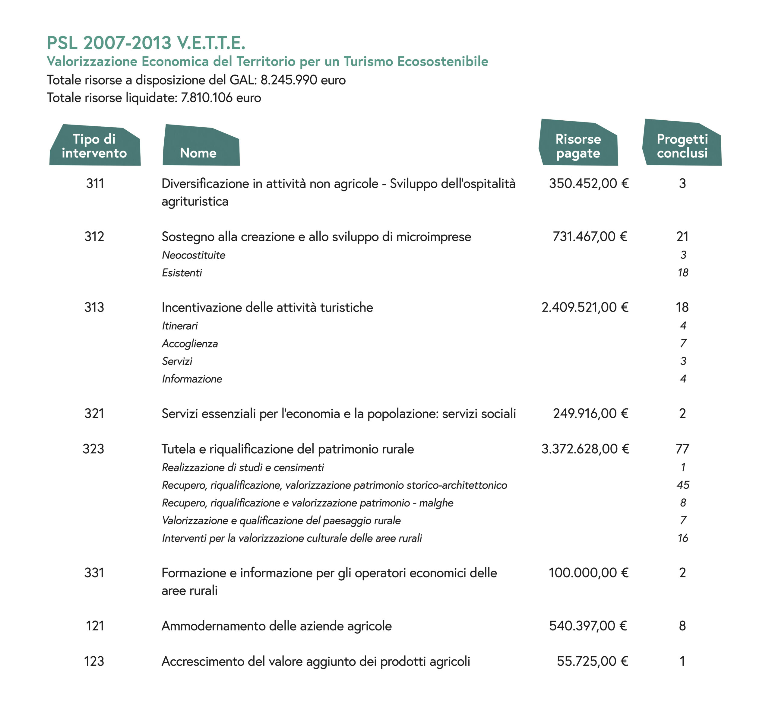 Infografica VETTE